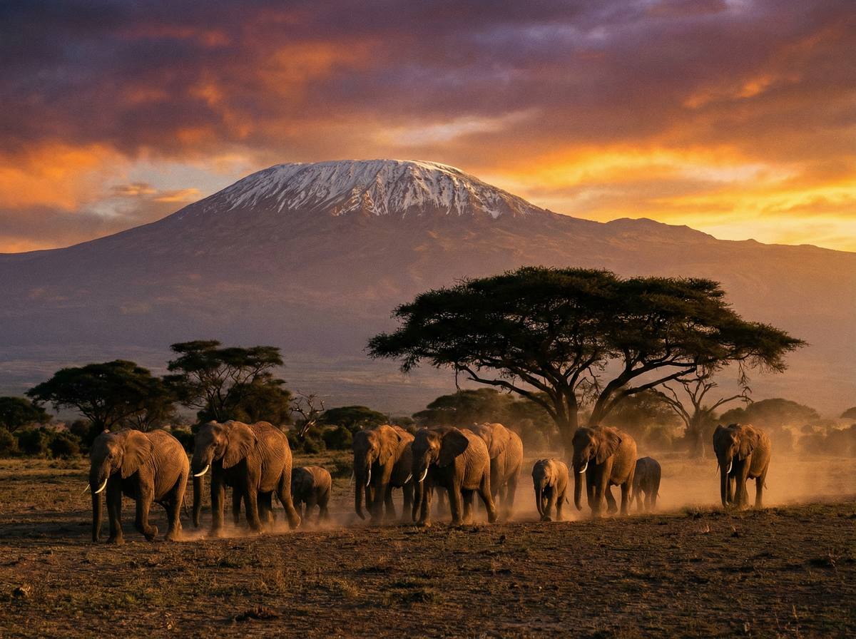 男同视频非洲动物视频 - 肯尼亚大象迁徙壮观场面